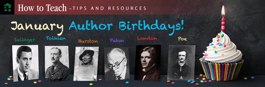 January Author Birthdays & Free Teaching Resources | Prestwick House